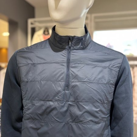 남성 아톰 기모 반집업 티셔츠