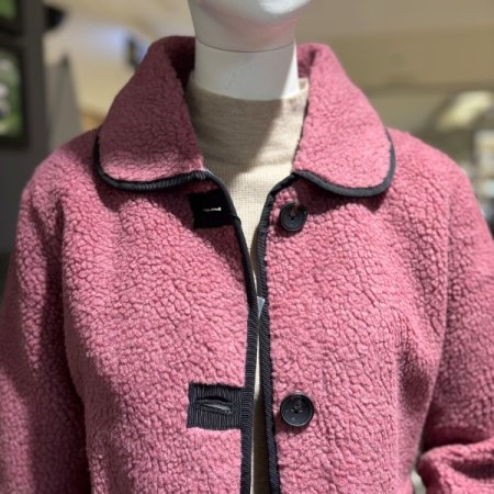 여성골프 양털 부클 자켓 부클리