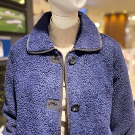 여성골프 양털 부클 자켓 부클리