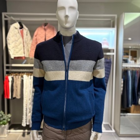 남성골프 크레이 방풍안감 풀집업니트