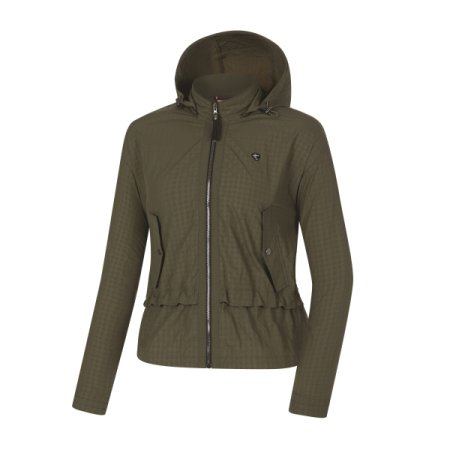 여성 엠보 허리스트링 후다자켓 베리시