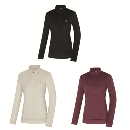 여성기모오버핏반집업티셔츠 베이