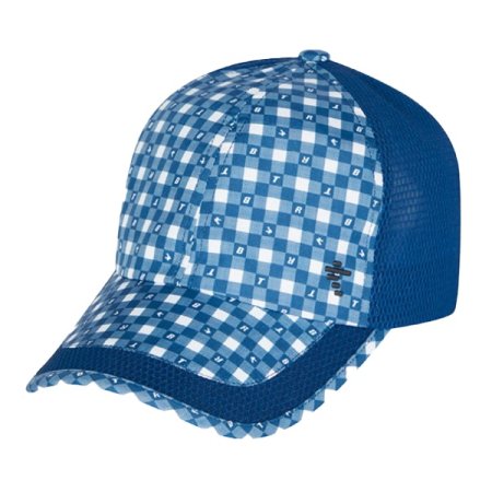 체크패턴 캡모자 패블