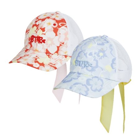 여름 패턴 캡모자 와플