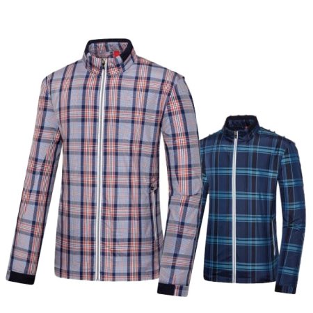 봄가을 체크 캐주얼 점퍼 슈크림M