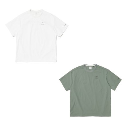 남성 온더락 베이직 우븐 반팔라운드티