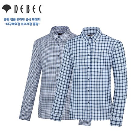 남성 봄 체크패턴 포트랩 남방 셔츠