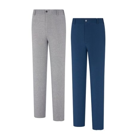 오르비 남성 봄 잔체크 무늬 기본바지