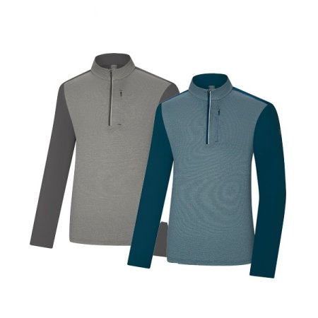 리볼트 남성 봄 멜란지원단 집업티셔츠