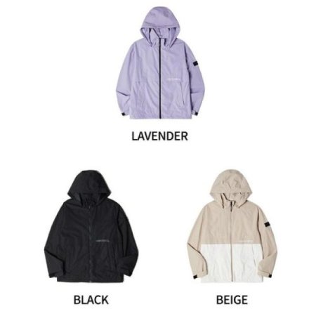 여성 2L 방풍 배색 자켓