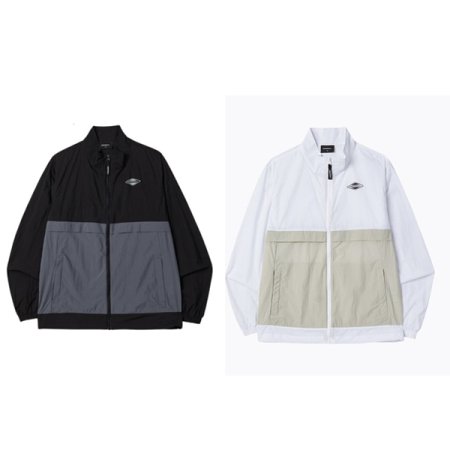 남성 블럭형 경량 하이넥 자켓