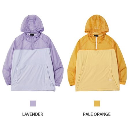 여성 오버핏 나일론 후드아노락