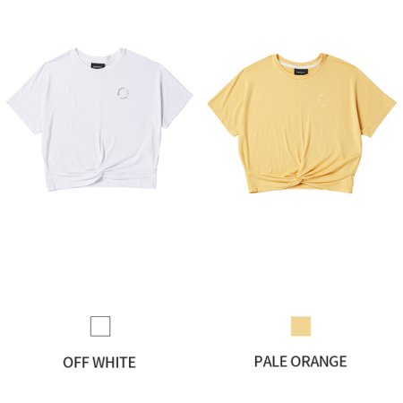 여성 트레일러닝 세미 크롭티셔츠