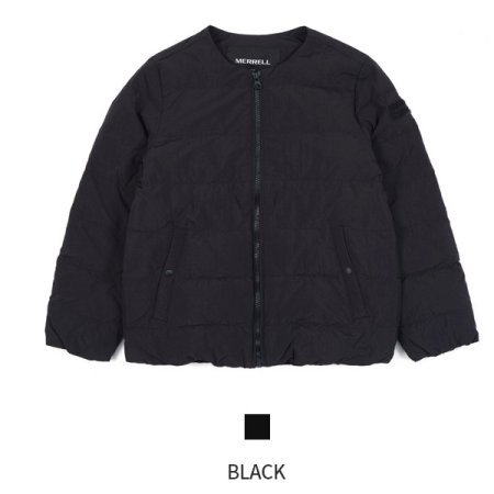 키즈 라운드넥 경량 다운자켓 블랙색상