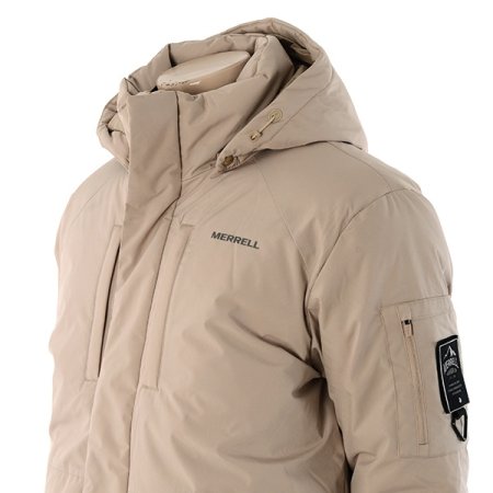 남성 인퀄팅 구스 다운점퍼 베이지