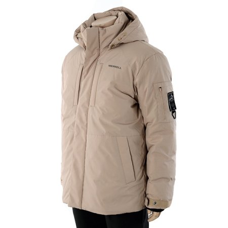 남성 인퀄팅 구스 다운점퍼 베이지