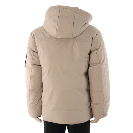 남성 인퀄팅 구스 다운점퍼 베이지