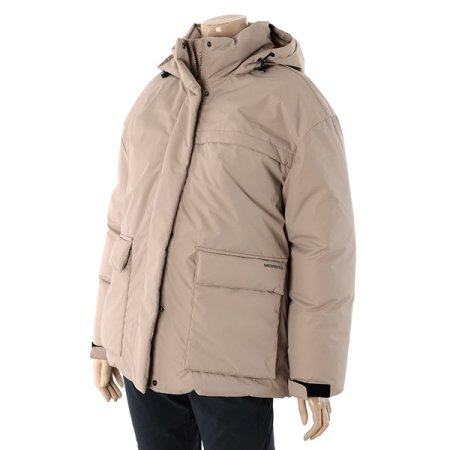 여성 인퀠팅 다운 자켓 베이지