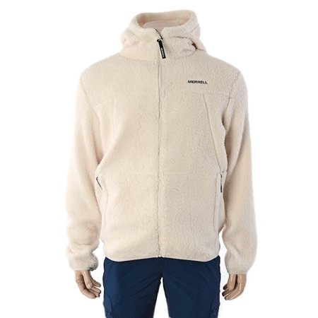 남여공용 후드 솔리드 부클 자켓