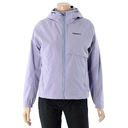 여성 후드형 방풍자켓 블랙 라벤더