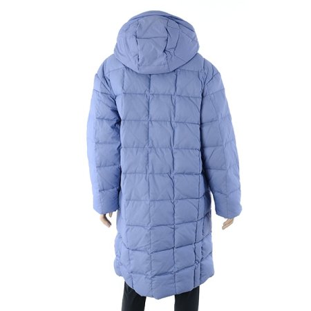 여성 사각퀄팅 긴기장 다운 자켓