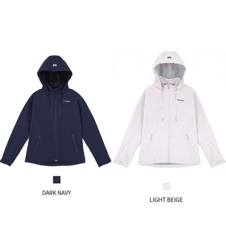 여성 소프트쉘 후드형 기모 방풍 자켓