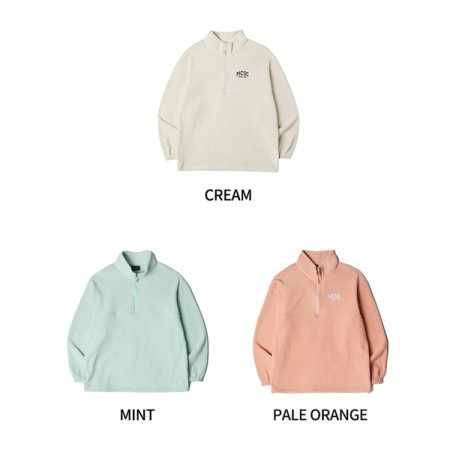 여성 겨울 플리스 하프집업 티셔츠