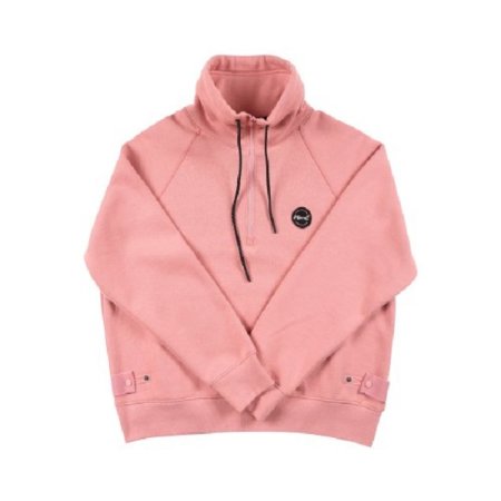 여성 기모쭈리 하프 집업 티셔츠