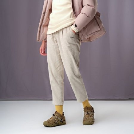 여성 코듀로이 테이퍼드 핏 팬츠