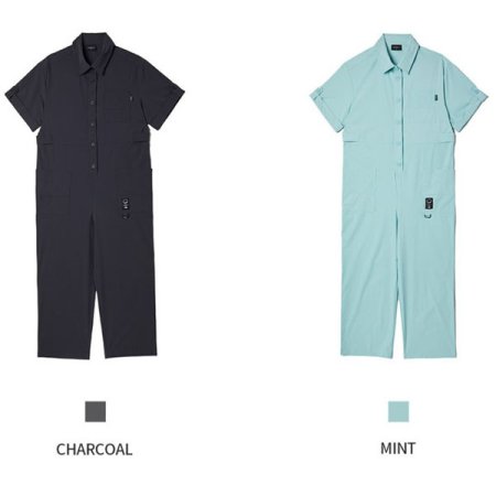 여성 나일론 유틸리티 점프수트