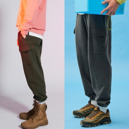 남성 카고 트레이닝 팬츠