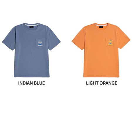 남여공용 원숭이 그래픽 반팔 티셔츠