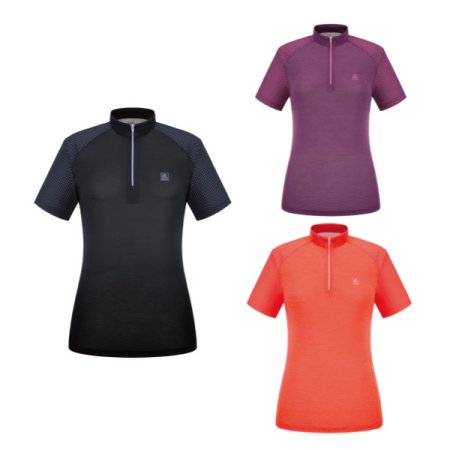 액티브로체하프우먼짚티셔츠