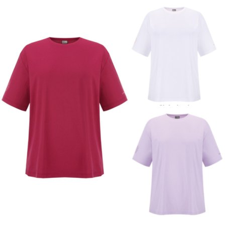 AM써플오버핏라운드하프우먼티셔츠