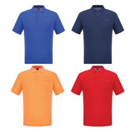 남성 쿨에어요꼬칼라하프티셔츠