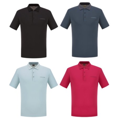 남성 아이스베이직요꼬칼라하프티셔츠