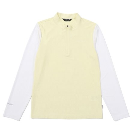 리카 여성 하프 집업 티셔츠 레몬