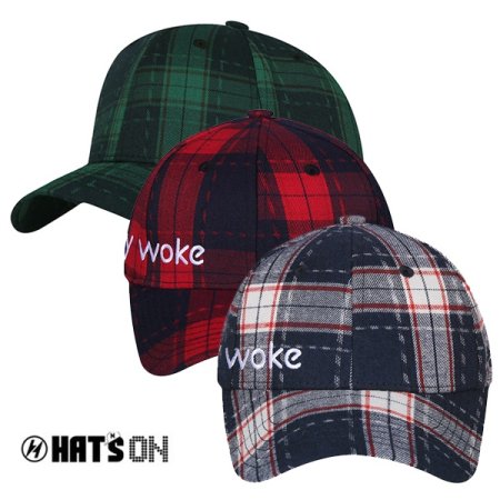 체크볼캡모자302