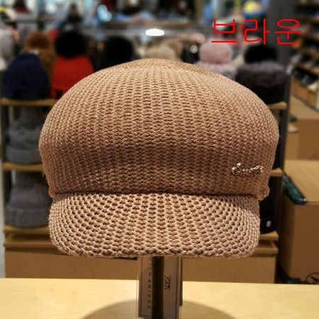 모자여성뉴스보이캡 린넨니트베레모