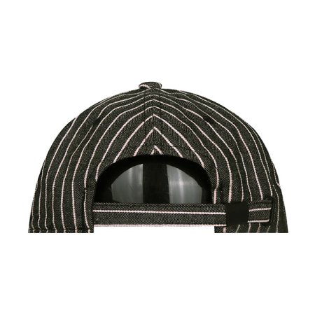 줄무늬플라워자수볼캡