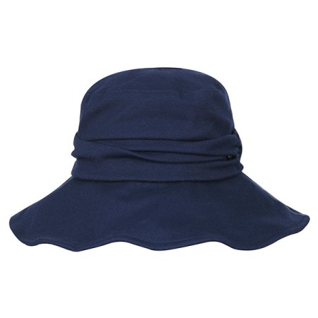 간절기 셔링장식 와이어 중챙모자