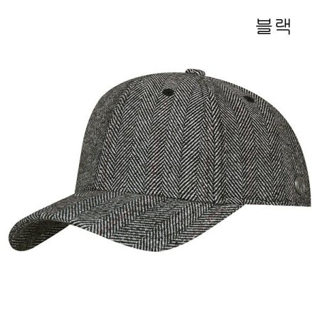 남여 빗살무늬 모직 캡모자