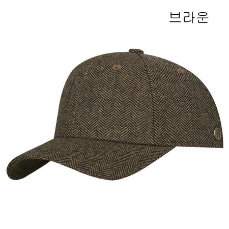 남여 빗살무늬 모직 캡모자