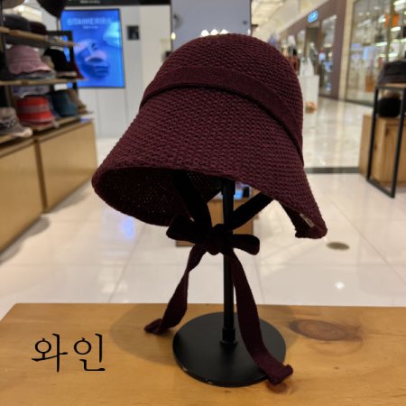 여성 간절기 끈달이 벙거지 모자