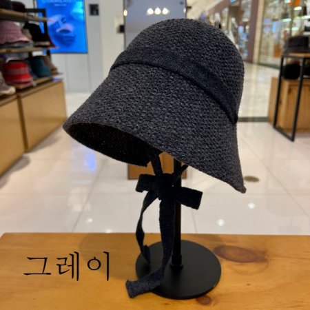 여성 간절기 끈달이 벙거지 모자