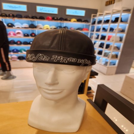 인조가죽 와치캡 모자