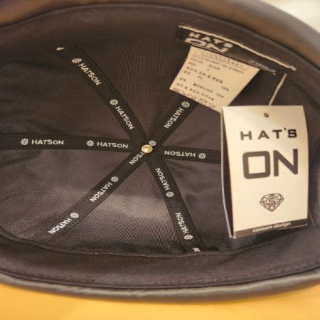 인조가죽 와치캡 모자