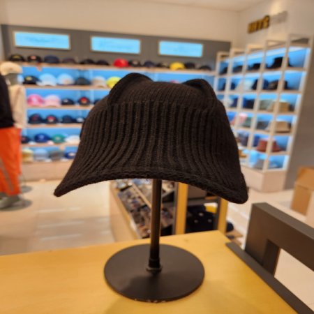 겨울 니트 챙 모자H24103