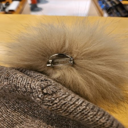 여성 라쿤퍼 방울 니트 보닛햇