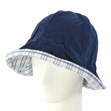 피에르가르뎅 여성 체크 배색 버킷햇